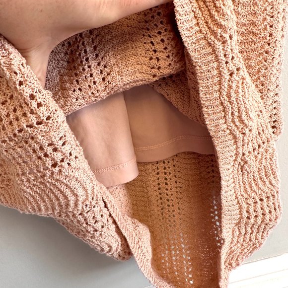 VOLCOM NWT Mushroom Ribbed Crochet All Day Sleeveless Midi Dress NEW - Picture 7 of 11